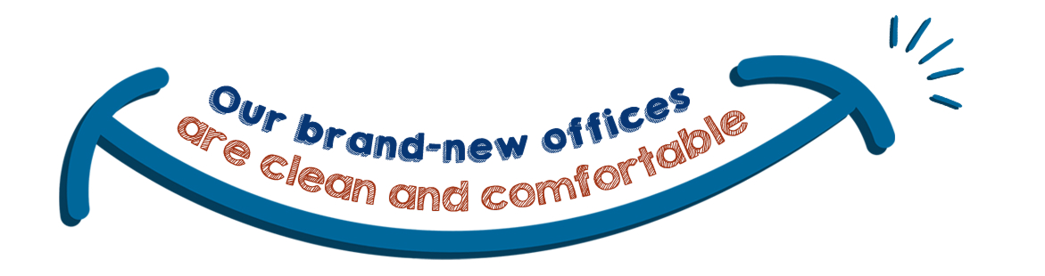our brand-new offices are clean comfortable our brand-new offices are clean comfortable